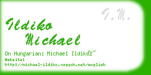 ildiko michael business card